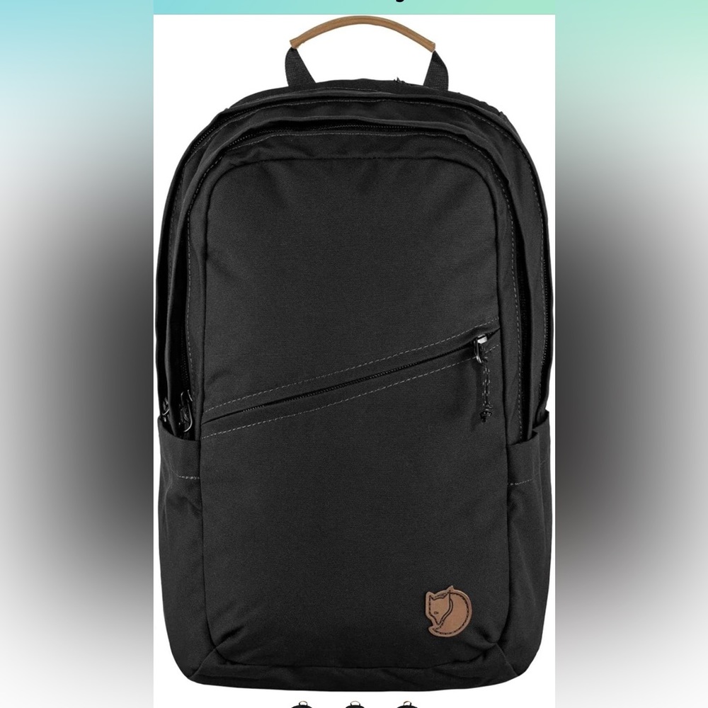 Fjallraven black backpack